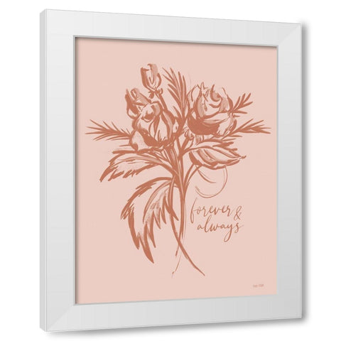 Forever and Always White Modern Wood Framed Art Print by House Fenway