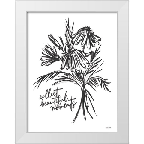 Collect Beautiful Moments White Modern Wood Framed Art Print by House Fenway