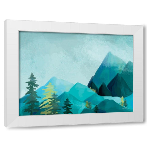 Adventure Awaits III White Modern Wood Framed Art Print by House Fenway