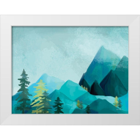 Adventure Awaits III White Modern Wood Framed Art Print by House Fenway