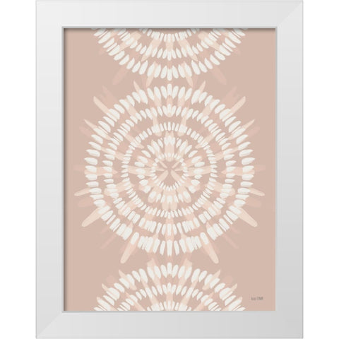 Bohemian Tie-Dye White Modern Wood Framed Art Print by House Fenway