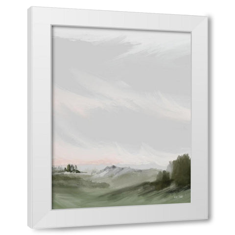 Bohemian Sunrise White Modern Wood Framed Art Print by House Fenway