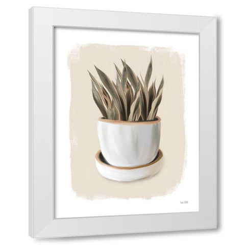 House Plant I White Modern Wood Framed Art Print by House Fenway