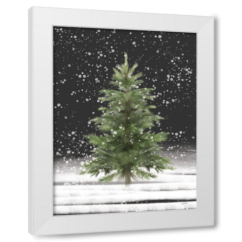Christmas Snow White Modern Wood Framed Art Print by House Fenway