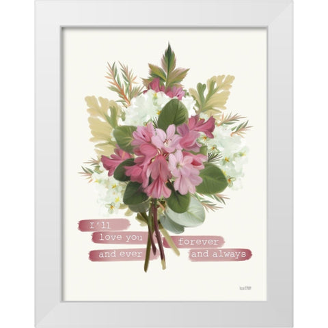 Forever and Ever White Modern Wood Framed Art Print by House Fenway