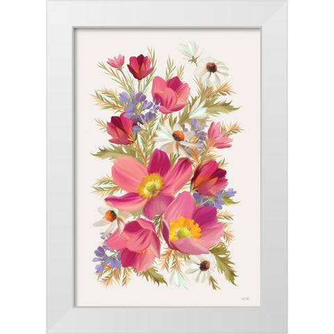 Spring Has Sprung White Modern Wood Framed Art Print by House Fenway