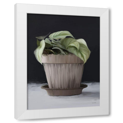 Farmhouse Philodendron White Modern Wood Framed Art Print by House Fenway