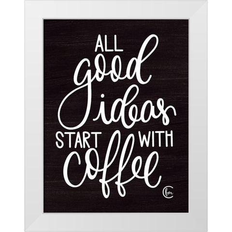 Good Ideas   White Modern Wood Framed Art Print by Fearfully Made Creations