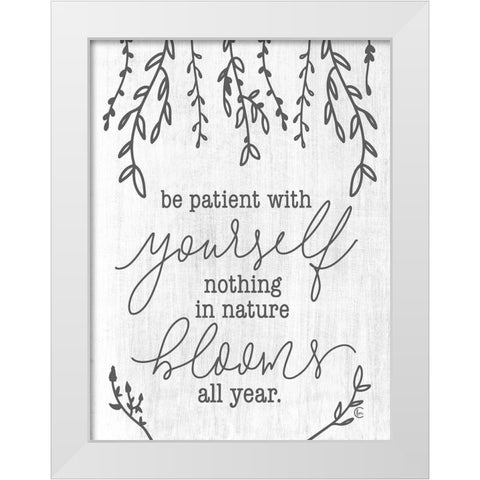 Blooms All Year   White Modern Wood Framed Art Print by Fearfully Made Creations