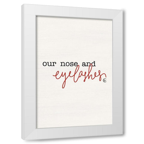 Snowflakes Part II  White Modern Wood Framed Art Print by Fearfully Made Creations