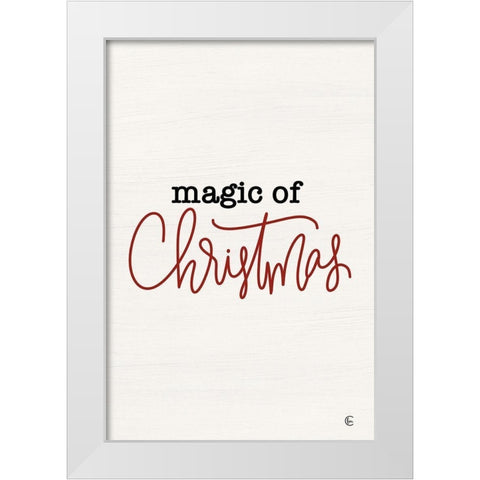 Magic of Christmas Part II White Modern Wood Framed Art Print by Fearfully Made Creations