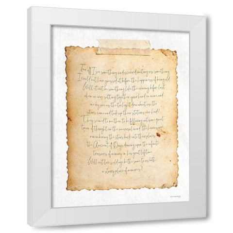 Happiness of Being Old    White Modern Wood Framed Art Print by Front Port Pickins