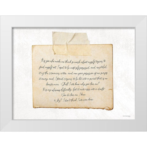 Never a Doubt    White Modern Wood Framed Art Print by Front Port Pickins