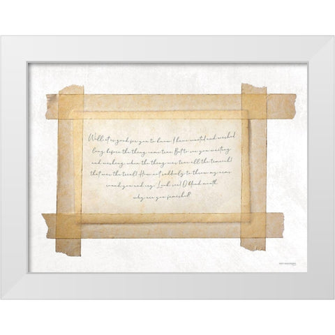 Waiting and Wishing    White Modern Wood Framed Art Print by Front Port Pickins