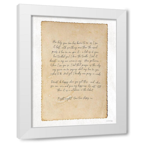 Watchman on the Lookout    White Modern Wood Framed Art Print by Front Port Pickins