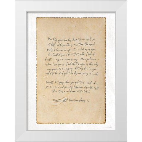 Watchman on the Lookout    White Modern Wood Framed Art Print by Front Port Pickins