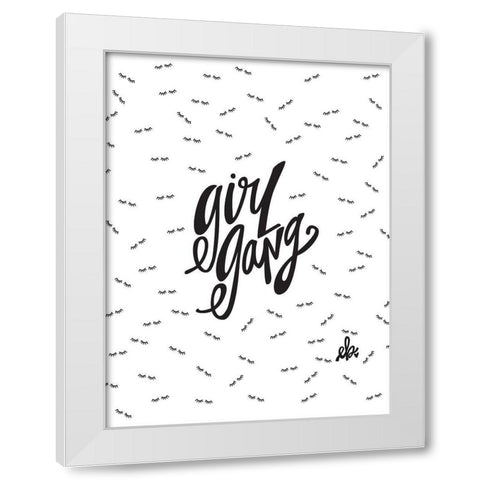 Girl Gang White Modern Wood Framed Art Print by Barrett, Erin