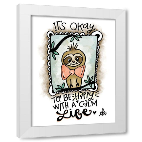 A Calm Life White Modern Wood Framed Art Print by Barrett, Erin