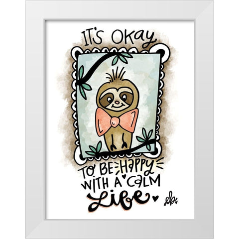 A Calm Life White Modern Wood Framed Art Print by Barrett, Erin