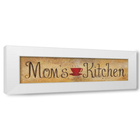 Moms Kitchen White Modern Wood Framed Art Print by Eads, Gail