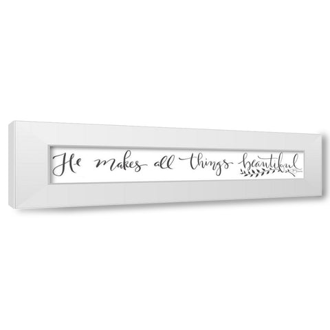 He Makes All Things White Modern Wood Framed Art Print by Hollihocks Art