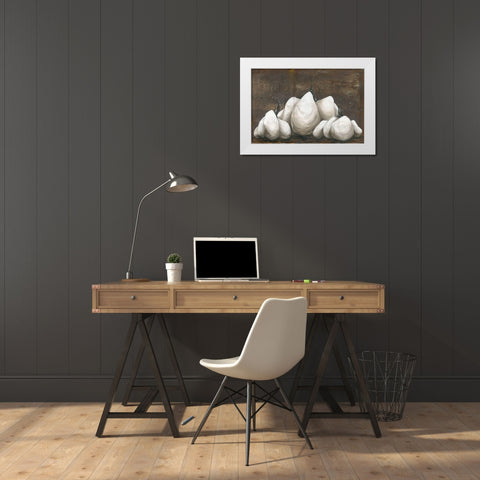 Autumn Harvest White Modern Wood Framed Art Print by Hollihocks Art