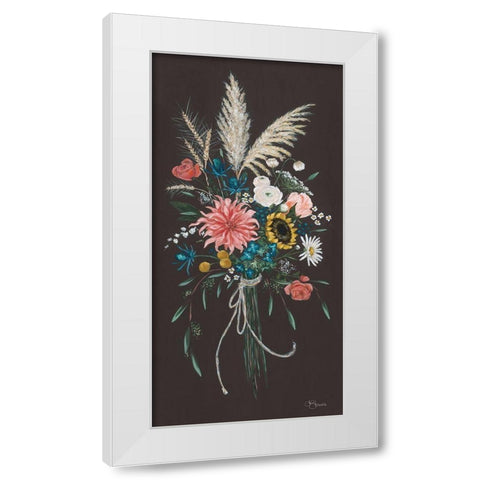 Wildflowers II White Modern Wood Framed Art Print by Hollihocks Art
