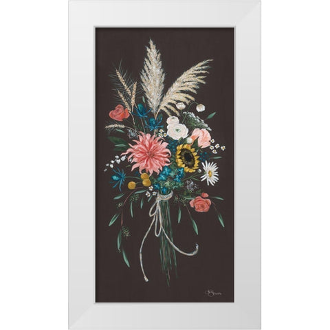 Wildflowers II White Modern Wood Framed Art Print by Hollihocks Art