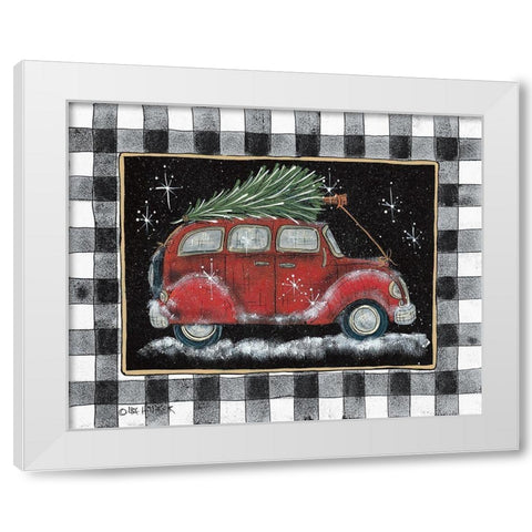 Ready For Christmas   White Modern Wood Framed Art Print by Hilliker, Lisa