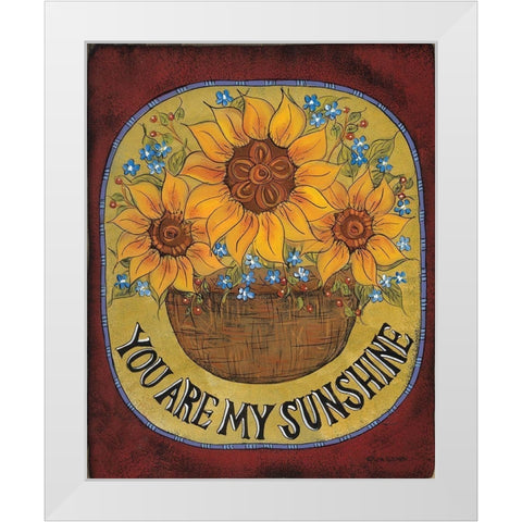 Summer Day White Modern Wood Framed Art Print by Hilliker, Lisa