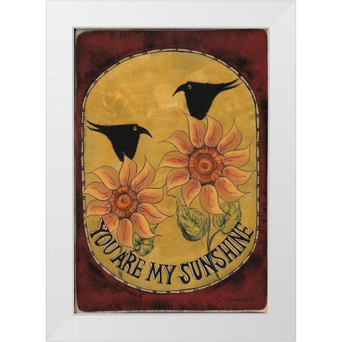 My Sunshine White Modern Wood Framed Art Print by Hilliker, Lisa