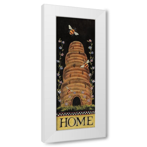 Honey Home White Modern Wood Framed Art Print by Hilliker, Lisa