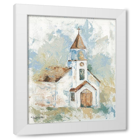 Blessed Assurance White Modern Wood Framed Art Print by Holden, Jennifer