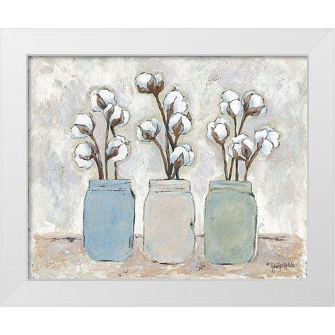 Cotton Cottage White Modern Wood Framed Art Print by Holden, Jennifer