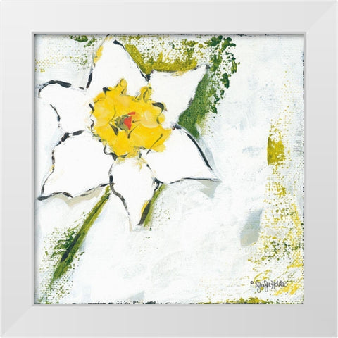Spring Has Sprung I White Modern Wood Framed Art Print by Holden, Jennifer