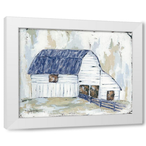 Spring Joy Farm    White Modern Wood Framed Art Print by Holden, Jennifer