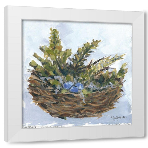 Resting Place White Modern Wood Framed Art Print by Holden, Jennifer