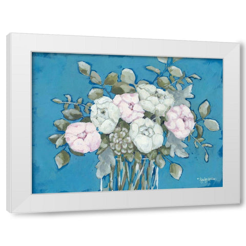 Summers Bouquet White Modern Wood Framed Art Print by Holden, Jennifer