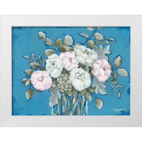 Summers Bouquet White Modern Wood Framed Art Print by Holden, Jennifer