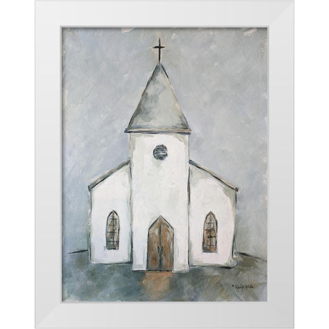 The Church Age White Modern Wood Framed Art Print by Holden, Jennifer