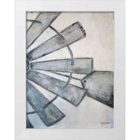 Watering Time White Modern Wood Framed Art Print by Holden, Jennifer