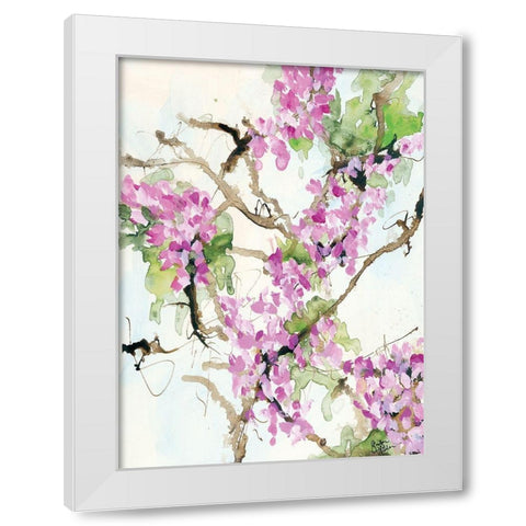 Wisteria in Bloom White Modern Wood Framed Art Print by Holden, Jennifer