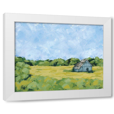 Spring Meadow White Modern Wood Framed Art Print by Holden, Jennifer