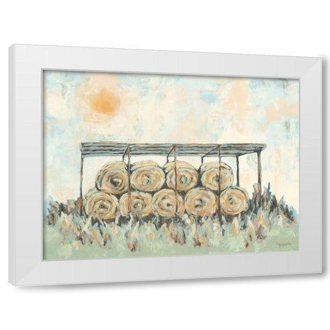 First Cutting White Modern Wood Framed Art Print by Holden, Jennifer