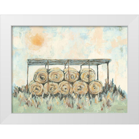 First Cutting White Modern Wood Framed Art Print by Holden, Jennifer