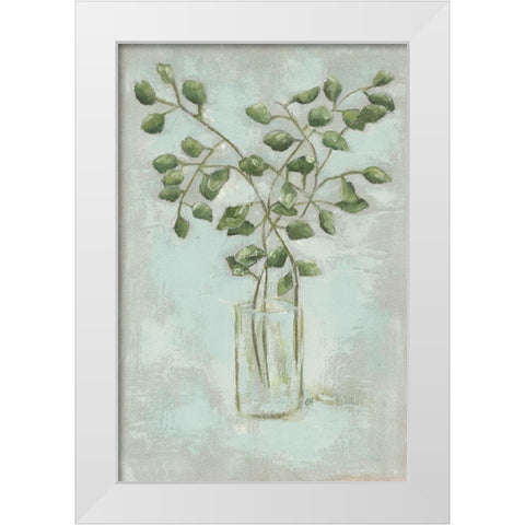 Eucalyptus White Modern Wood Framed Art Print by Holden, Jennifer
