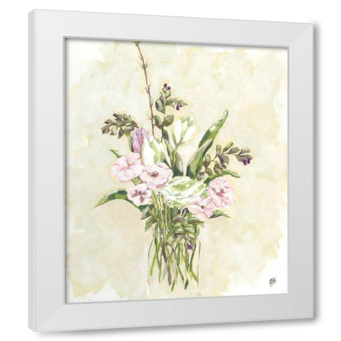 Flower Farm Bouquet I White Modern Wood Framed Art Print by Holden, Jennifer