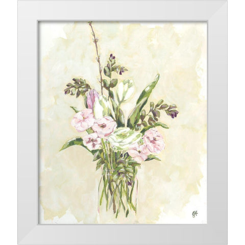 Flower Farm Bouquet I White Modern Wood Framed Art Print by Holden, Jennifer