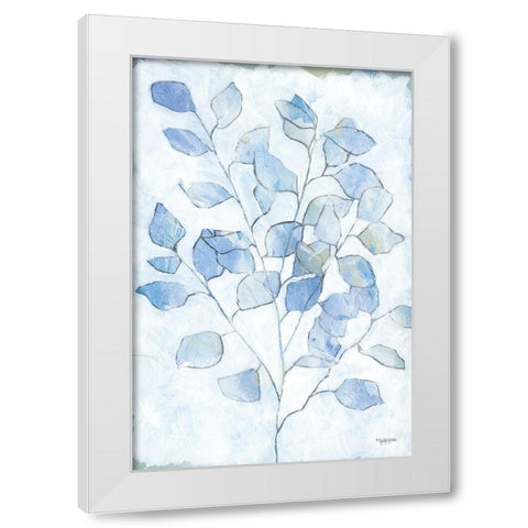Cool Eucalyptus   White Modern Wood Framed Art Print by Holden, Jennifer