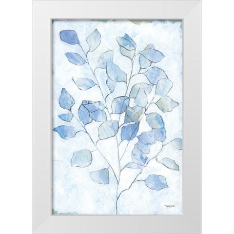 Cool Eucalyptus   White Modern Wood Framed Art Print by Holden, Jennifer